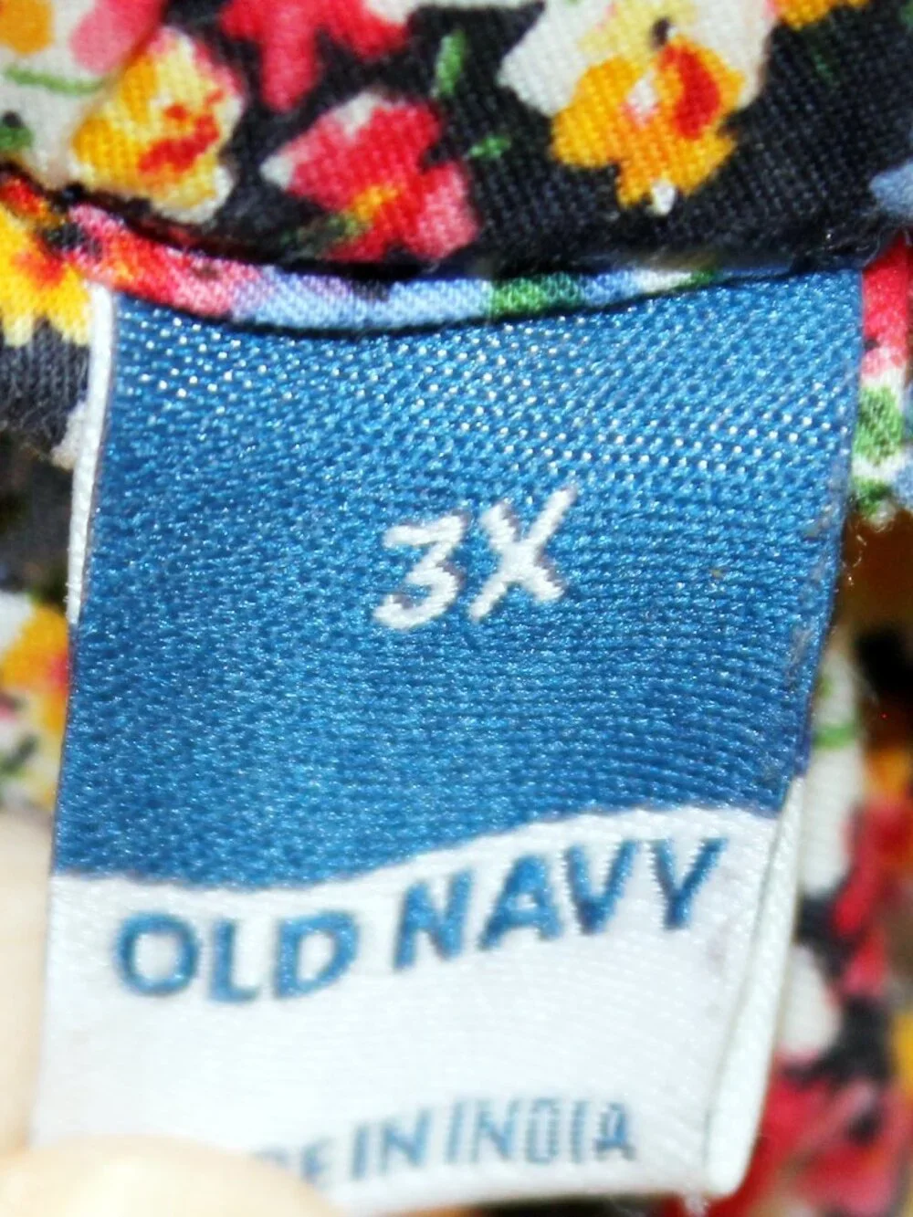 Old Navy Women’s 3X Floral Puff Sleeve Blouse Multicolor Boho Peasant Top